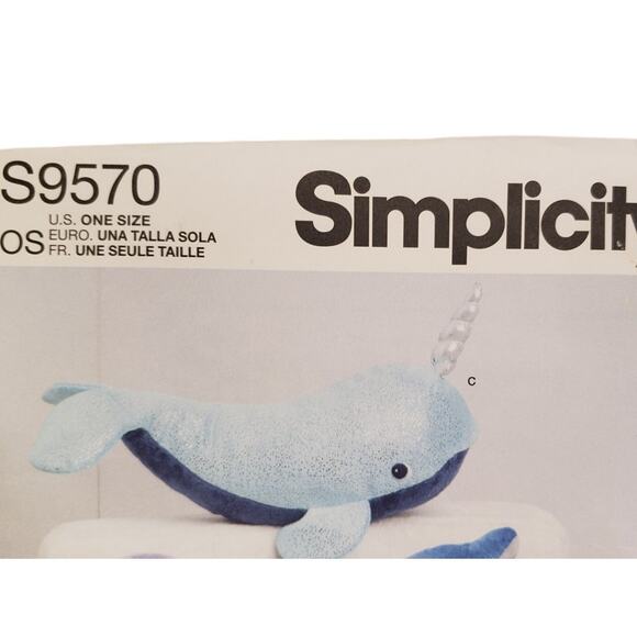 Stuffed Plushies Sewing Pattern Octopus Starfish Dolphin Crab Simplicity 9570 - Picture 3 of 6